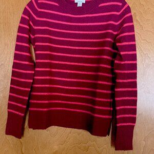 women's Striped Crewneck Extra Soft Yarn Sweater JCrew XXS (Never worn)